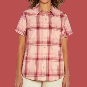 Eddie Bauer - Women's Moisture Wicking Short Sleeve Shirt - Pink - Extra Small